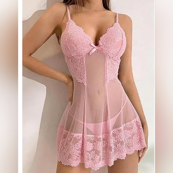 Other - Womens Plus Size                     Pink Chemise Set
